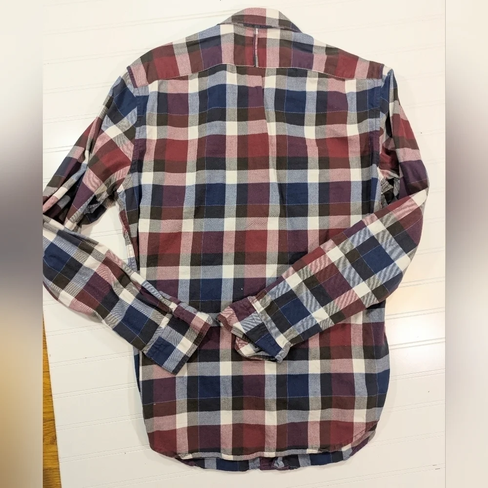 Banana Republic Cotton Grant Fit Plaid Flannel Shirt